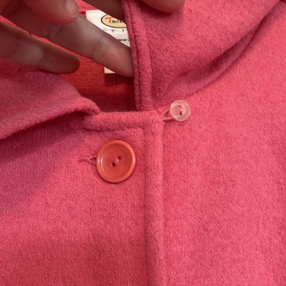 Women’s Talbot LP wool/alpaca blend pink tailored blazer button closure collar - Picture 9 of 9